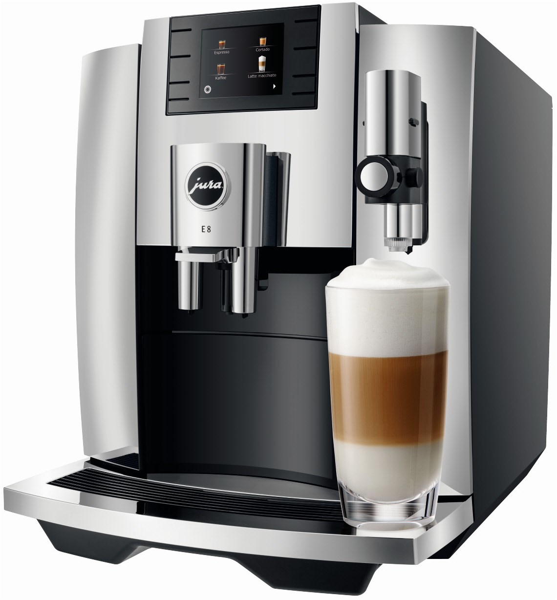 E8 Kaffee-Vollautomat Chrom (EB) von Jura