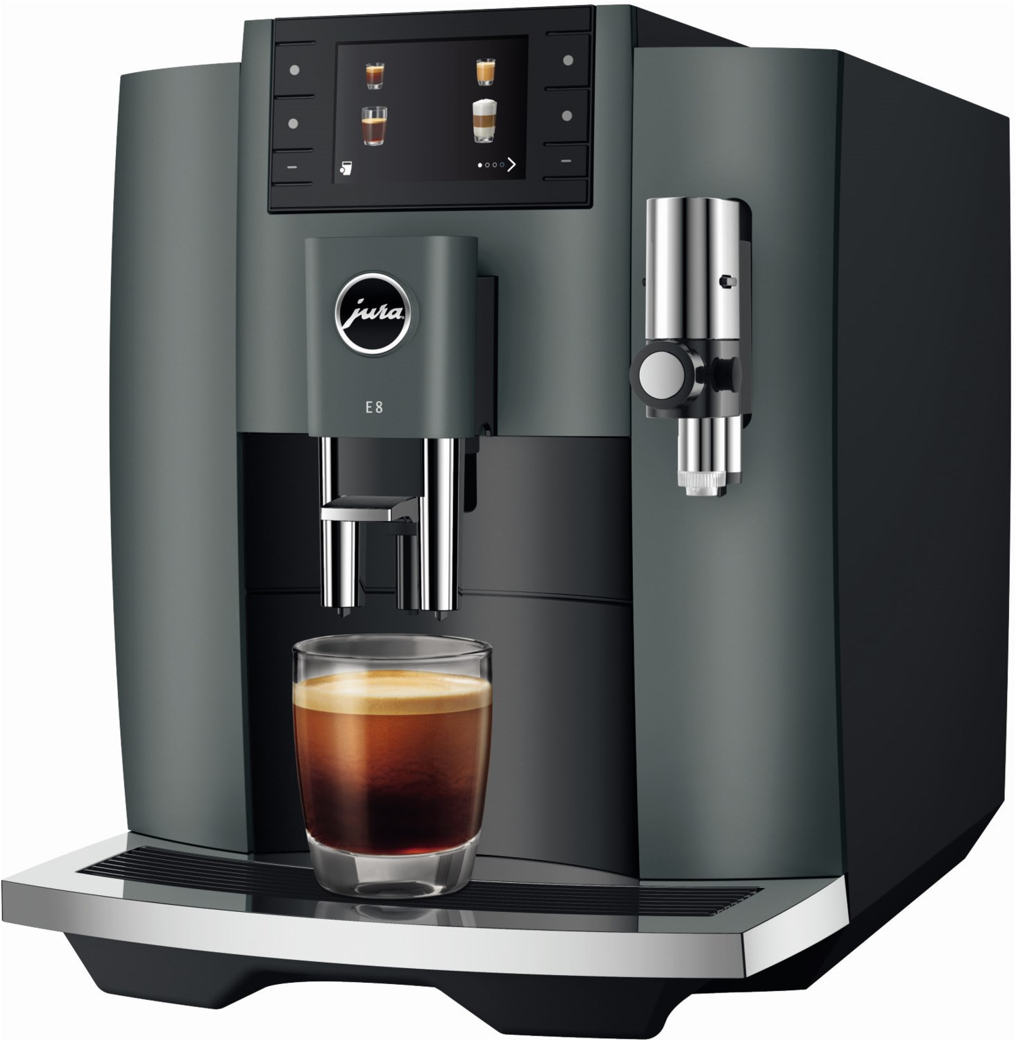 E8 Kaffee-Vollautomat Night Inox  (ECS) von Jura