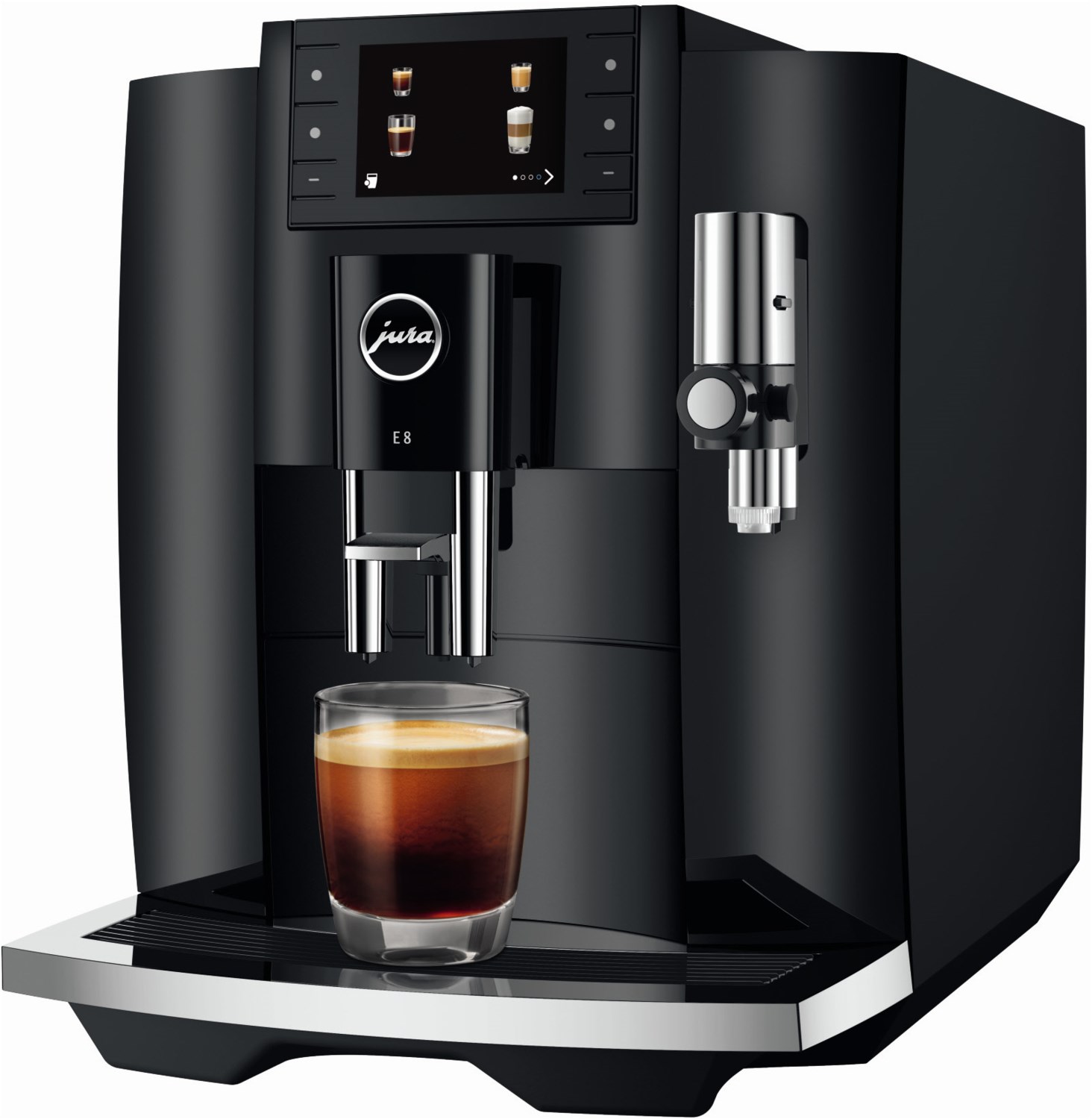 E8 Kaffee-Vollautomat Piano Black (EC) von Jura