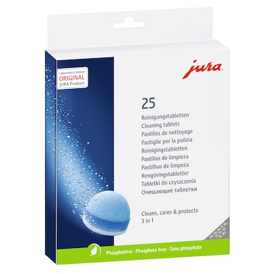 JURA 3-Phasen-Reinigungstabletten 25 Stück JURA 3-Phasen-Reinigungstabletten 25 Stück von Jura