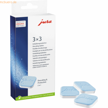 Jura Entkalker 61848 für Jura Kaffeeautomat 3x3 Stück Jura Entkalker 61848 für Jura Kaffeeautomat 3x3 Stück von Jura