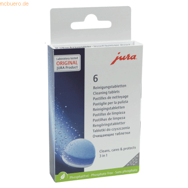 Jura Reinigungstablette 24225 6 Stück Jura Reinigungstablette 24225 6 Stück von Jura