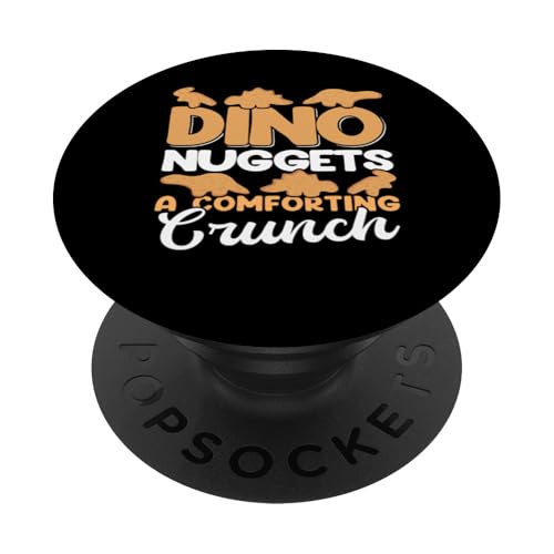 Dino Nuggets Chicken Snack Crunch Comfort PopSockets Klebender PopGrip von Jurassic Chicken Nugget Snack Club