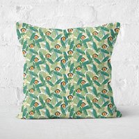 Green Jurassic Park Square Cushion 40x40cm - 50x50cm - Soft Touch von Jurassic Park