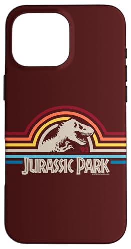 Hülle für iPhone 16 Pro Max Jurassic Park Pop Stripe Rex Silhouette Classic Logo Hülle für iPhone 16 Pro Max Jurassic Park Pop Stripe Rex Silhouette Classic Logo von Jurassic Park