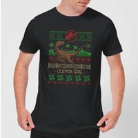Jurassic Park Clever Girl Men's Christmas T-Shirt - Black - 3XL von Jurassic Park