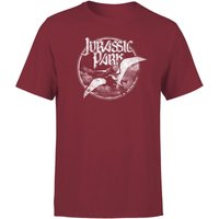 Jurassic Park Flying Threat Men's T-Shirt - Burgunder - L von Jurassic Park