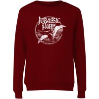 Jurassic Park Flying Threat Women's Sweatshirt - Burgunder - L von Jurassic Park
