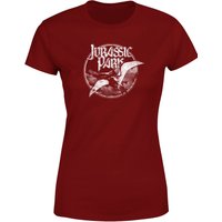 Jurassic Park Flying Threat Women's T-Shirt - Burgunder - M von Original Hero