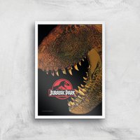 Jurassic Park Giclee Art Print - A2 - White Frame von Jurassic Park