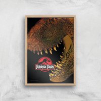 Jurassic Park Giclee Art Print - A3 - Wooden Frame von Original Hero