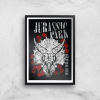 Jurassic Park Isla Nublar 93 Giclee Art Print - A3 - Black Frame von Jurassic Park