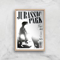 Jurassic Park Life Finds A Way Giclee Art Print - A2 - Wooden Frame von Jurassic Park