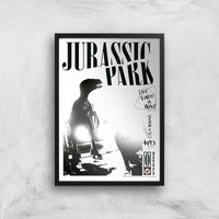 Jurassic Park Life Finds A Way Giclee Art Print - A3 - Black Frame von Jurassic Park