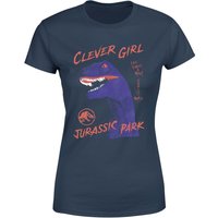 Jurassic Park Life Finds A Way Raptor Women's T-Shirt - Dunkelblau - XL von Jurassic Park