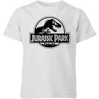 Jurassic Park Logo Kids' T-Shirt - Grey - 9-10 Jahre von Jurassic Park