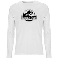 Jurassic Park Logo Men's Long Sleeve T-Shirt - White - S von Jurassic Park
