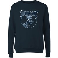 Jurassic Park Logo Metal Women's Sweatshirt - Dunkelblau - L von Jurassic Park