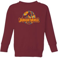 Jurassic Park Logo Tropical Kids' Sweatshirt - Burgundy - 7-8 Jahre von Jurassic Park