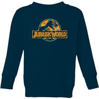 Jurassic Park Logo Tropical Kids' Sweatshirt - Navy - 5-6 Jahre von Jurassic Park