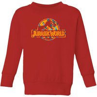 Jurassic Park Logo Tropical Kids' Sweatshirt - Red - 11-12 Jahre von Jurassic Park