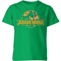 Jurassic Park Logo Tropical Kids' T-Shirt - Green - 11-12 Jahre von Jurassic Park