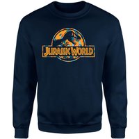 Jurassic Park Logo Tropical Sweatshirt - Navy - XXL von Jurassic Park
