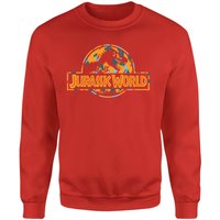 Jurassic Park Logo Tropical Sweatshirt - Red - S von Jurassic Park