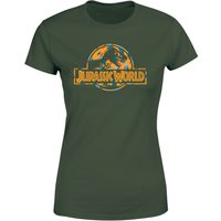 Jurassic Park Logo Tropical Women's T-Shirt - Green - M von Jurassic Park