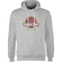 Jurassic Park Logo Vintage Hoodie - Grey - M von Jurassic Park