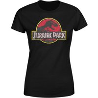 Jurassic Park Logo Vintage Women's T-Shirt - Black - S von Jurassic Park