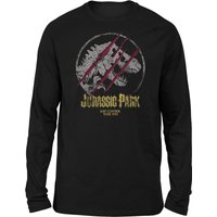 Jurassic Park Lost Control Unisex Langarm T-Shirt - Schwarz - L von Jurassic Park