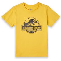 Jurassic Park Metallic Print Logo Kids' T-Shirt - Yellow - 3-4 Jahre von Jurassic Park