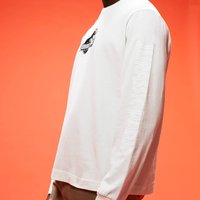 Jurassic Park Primal Embroidered Chest Logo Unisex Long Sleeved T-Shirt - Cream - XS Jurassic Park Primal Embroidered Chest Logo Unisex Long Sleeved T-Shirt - Cream - XS von Original Hero
