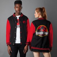 Jurassic Park Primal Park Ranger Unisex Varsity Jacke - Schwarz/Rot - M von Jurassic Park