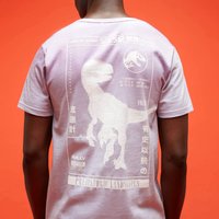 Jurassic Park Primal Raptor Stats Unisex T-Shirt - Lila - M von Jurassic Park