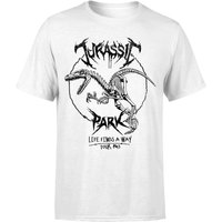 Jurassic Park Raptor Drawn Men's T-Shirt - Weiß - 5XL von Jurassic Park