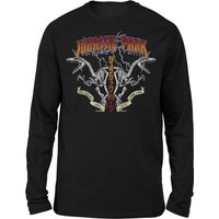 Jurassic Park Raptor Twinz Unisex Langarm T-Shirt - Schwarz - M von Jurassic Park