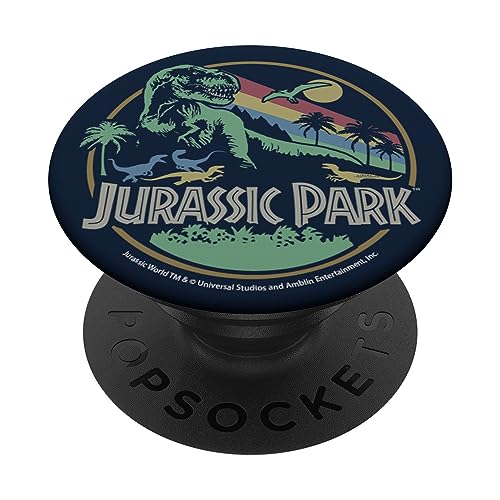 Jurassic Park Retro Circle Color Stripes PopSockets mit austauschbarem PopGrip Jurassic Park Retro Circle Color Stripes PopSockets mit austauschbarem PopGrip von Jurassic Park