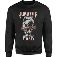 Jurassic Park Rex Punk Sweatshirt - Schwarz - M von Jurassic Park