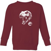 Jurassic Park T Rex Kids' Sweatshirt - Burgundy - 11-12 Jahre von Jurassic Park