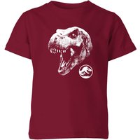 Jurassic Park T Rex Kids' T-Shirt - Burgundy - 3-4 Jahre von Original Hero
