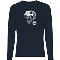 Jurassic Park T Rex Men's Long Sleeve T-Shirt - Navy - XS von Jurassic Park