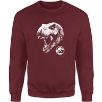 Jurassic Park T Rex Sweatshirt - Burgundy - XS von Jurassic Park