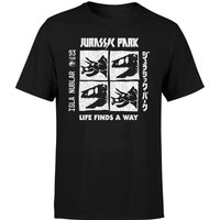 Jurassic Park The Faces Men's T-Shirt - Schwarz - XL von Jurassic Park