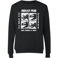 Jurassic Park The Faces Women's Sweatshirt - Schwarz - M von Jurassic Park