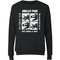 Jurassic Park The Faces Women's Sweatshirt - Schwarz - S von Jurassic Park