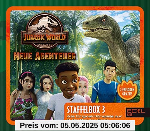 Jurassic World - Neue Abenteuer: Alle Original-Hörspiele zur 3. Staffel (Folge 17 - 26) - [Hörspiel-Staffelbox mit 3 CDs] von Jurassic World-Neue Abenteuer