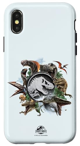 Jurassic World Rebirth Circle Logo Dinosaurs Hülle für iPhone X/XS von Jurassic World