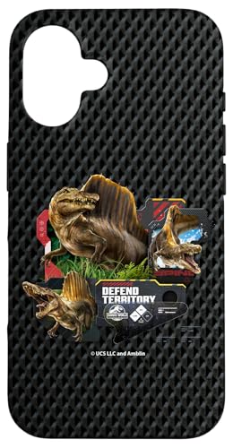 Jurassic World Rebirth Spinosaurus Defend Territory Hülle für iPhone 16 von Jurassic World